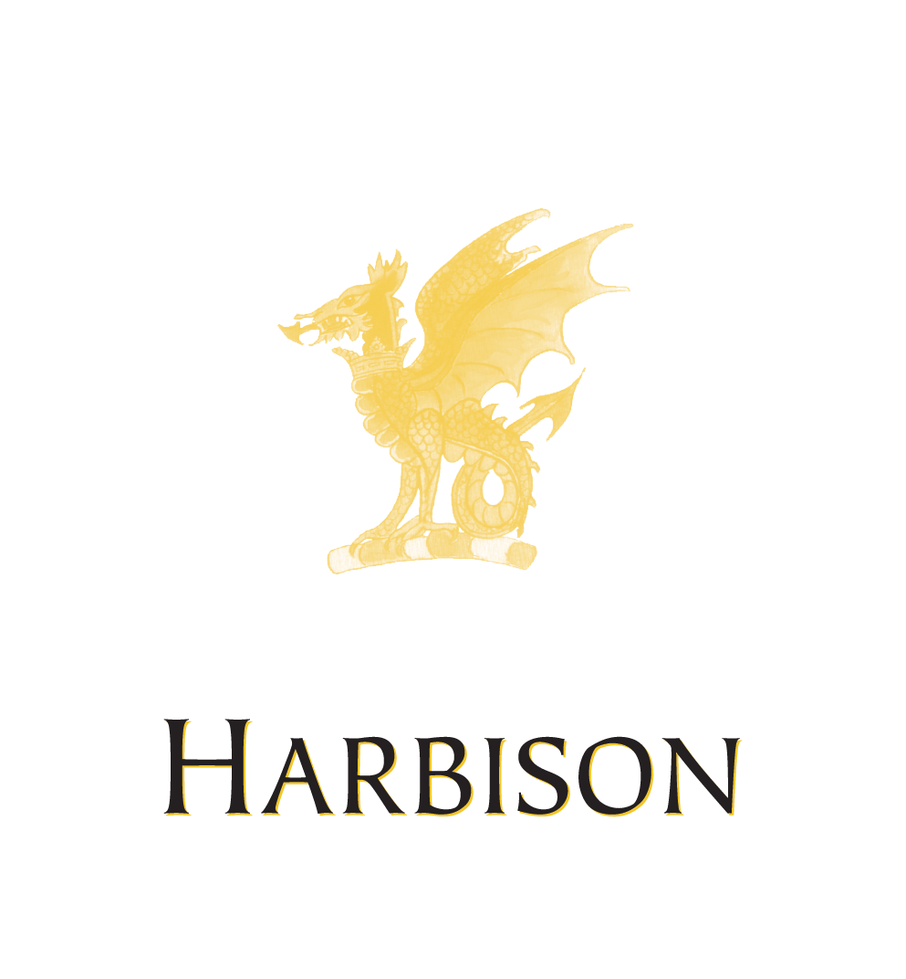 Harbison Wines Scrolled light version of the logo (Link to homepage)